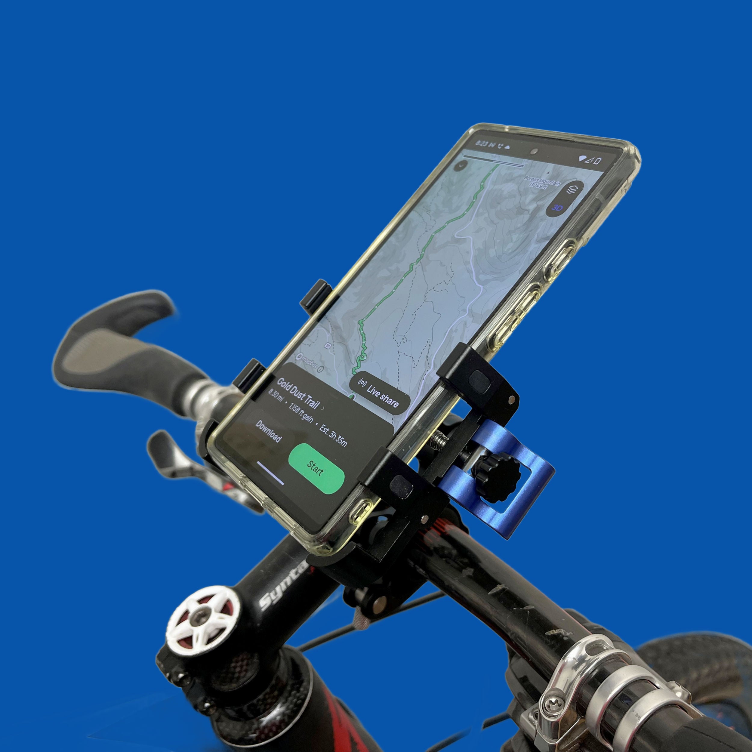 Universal X-Mount Cell Phone Holder For Motorcycle Bike MTB - With USB Charger