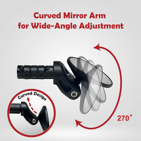 Rocket Drop Down Handlebar Mirror