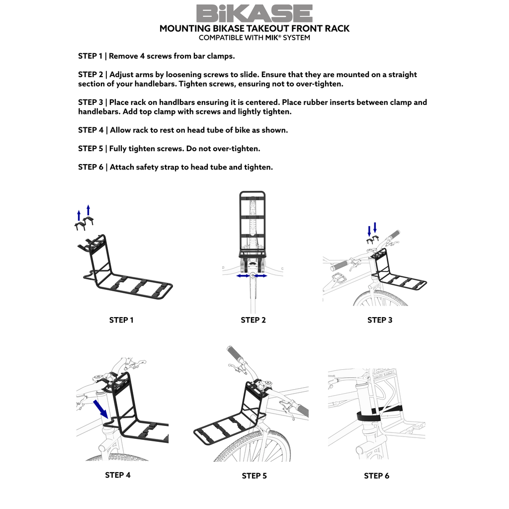 Takeout Front Rack - MIK Compatible – BiKASE