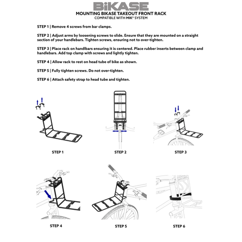 Takeout Front Rack - MIK Compatible – BiKASE