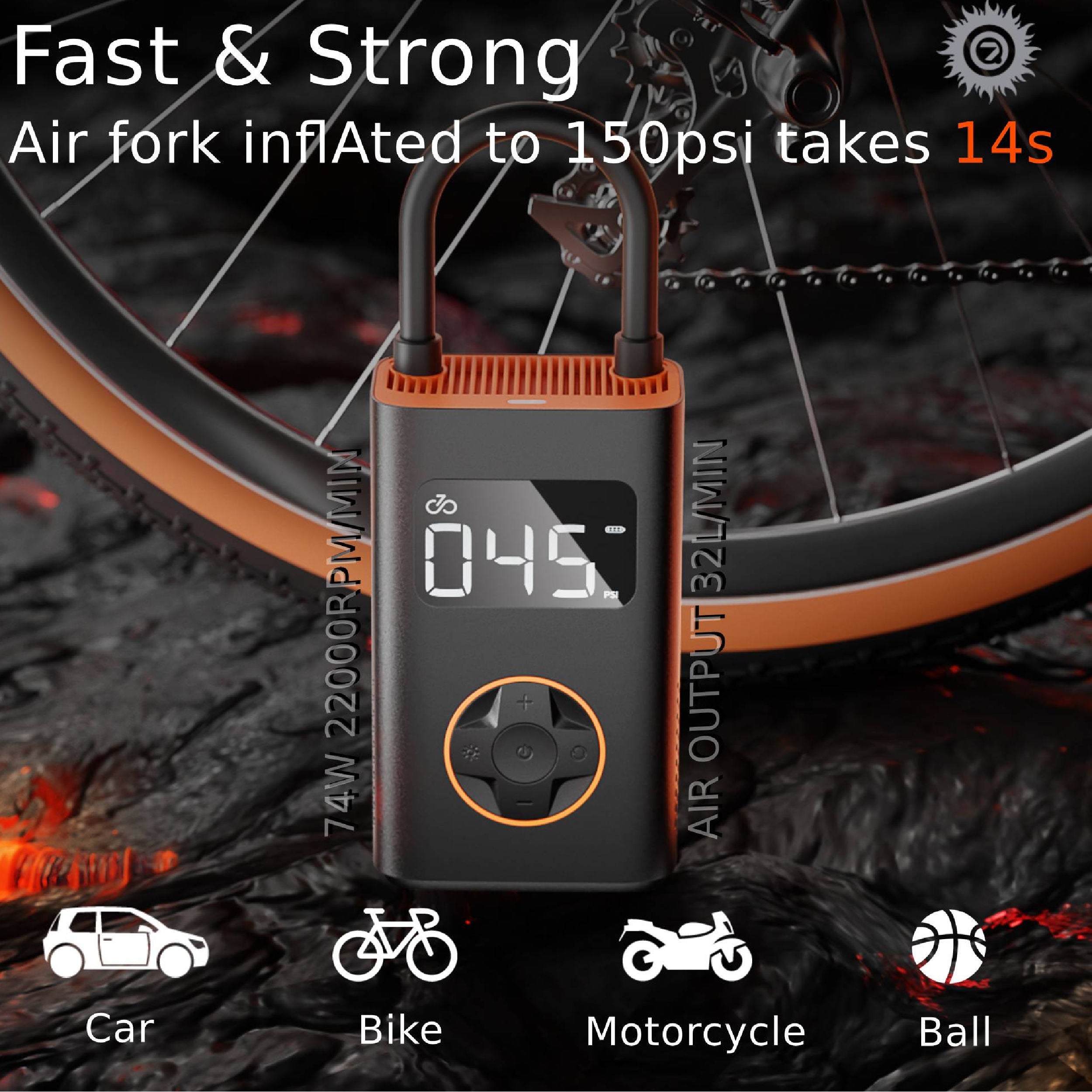N3 Portable Air Compressor | Bike Tire Inflator N3 Portable Air Compressor | Bike Tire Inflator