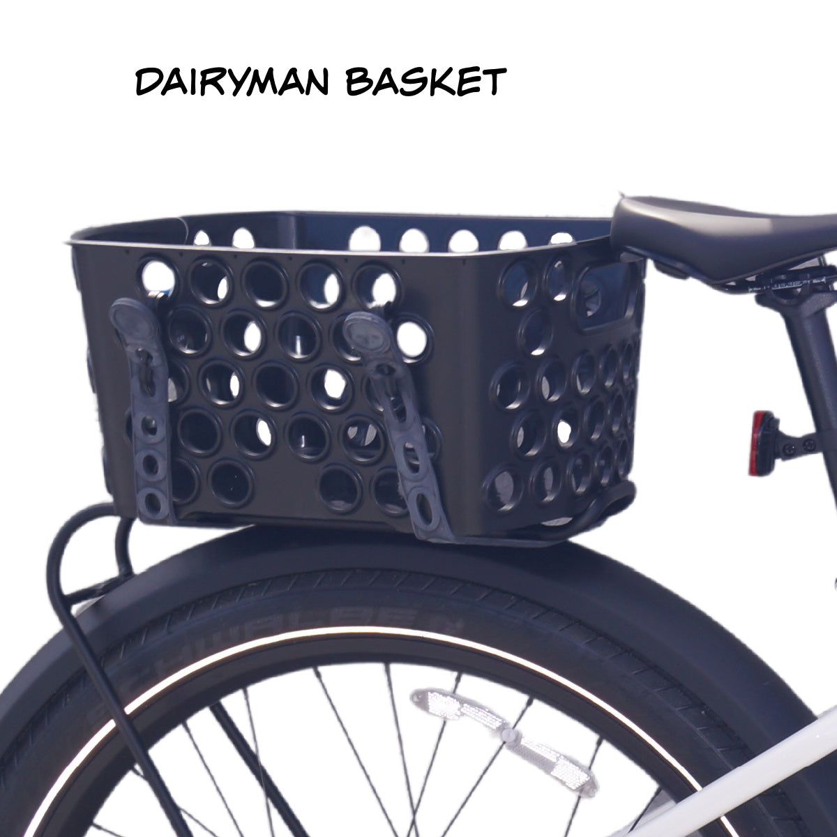 E-Bike Rear Rack Wicker Basket