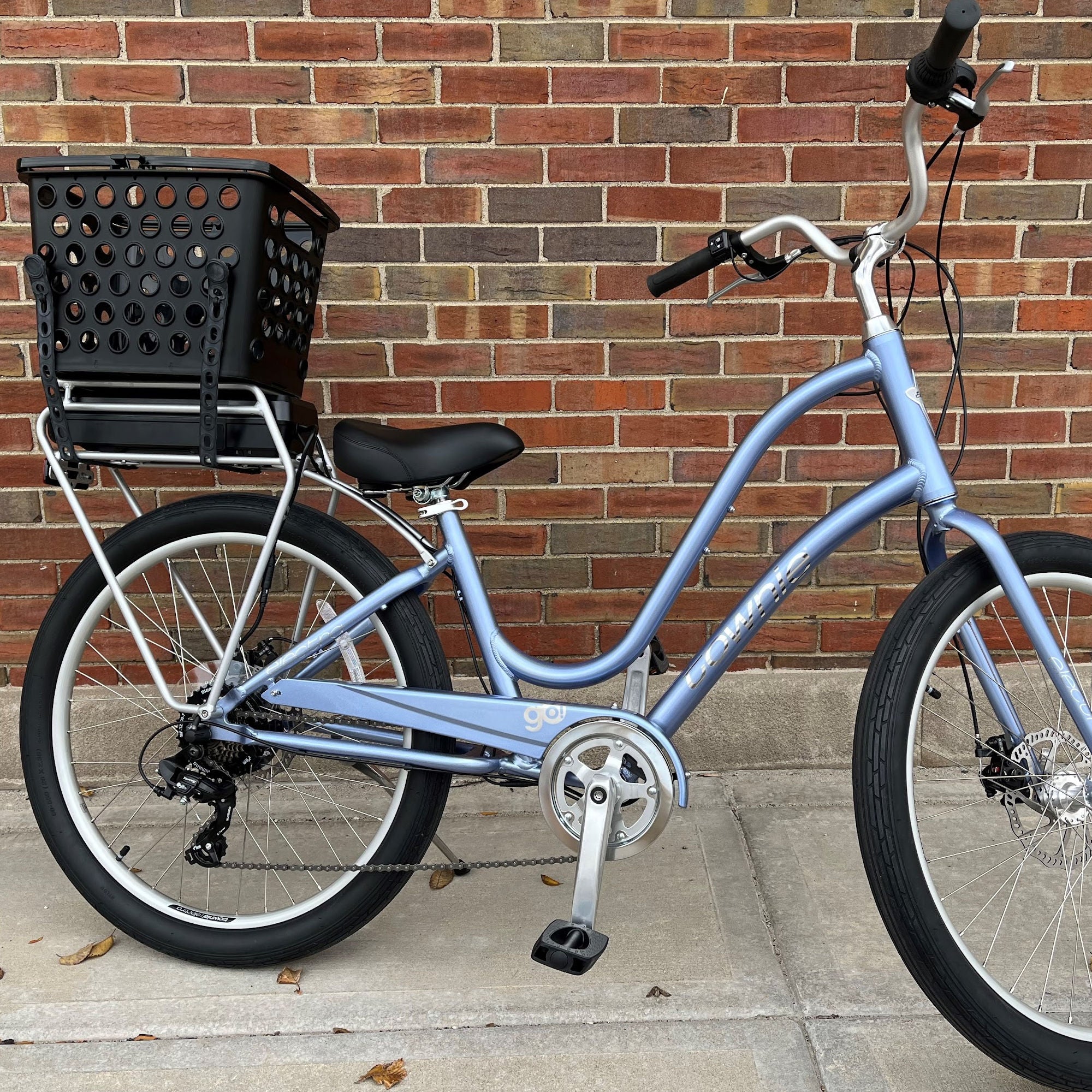 My new bike: an Electra Townie 7D with Nantucket Bike Baskets - rear baskets  yes?