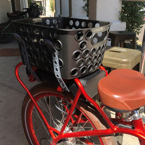 EBike Bicycle Basket, Dairyman Universal Rear Bicycle Basket, E-Bike Basket